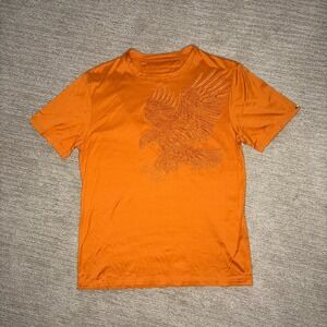 Stefano Ricci Limited Edition Orange Eagle Embroidery T-Shirt Mens Made in Italy